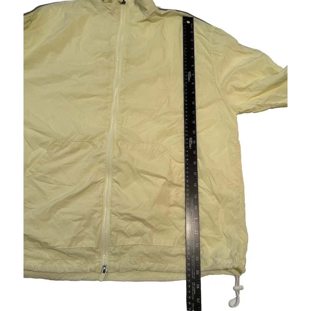 Fabletics Women's Yellow Nylon Windbreaker Jacket Full Zip Lightweight Size M
